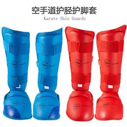 Karate Knee Warmer Taekwondo Shin Guard Boxing Gloves Shank Foot Protector Men Sports Socks Adult Kids Martial Arts Equipment 240122