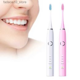 Toothbrush Electric Toothbrush Sonic Vibration Induction Charging Whitening Teeth Cleaning Care To Remove Tartar And Calculus Home Portable Q240202