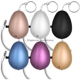 Wholesale 100X Personal Alarm Girl Women Old Man Security Protect Alert Safety Scream Loud Keychain 130Db Egg Ship By Drop Delivery Dhp8H