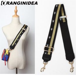 Strap U Shoulder Strap for Bags Canvas Weave Wide Strap Bag Fashion Handbag Crossbody Bag Straps Replacement Belt Accessories CJ19320U