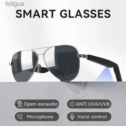 Cell Phone Earphones Smart Music Sunglasses Wireless Bluetooth 5.0 Waterproof Earphones Sports Headset For Game Driving Audio Glasses Hands-free Call YQ240202