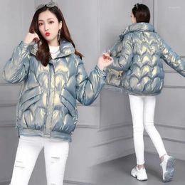 Women's Trench Coats Duck Down Jackets For Women Thick Padding Zip-up Cropped Woman Coat Short Quilted Padded Korea Warm Clothes Offers