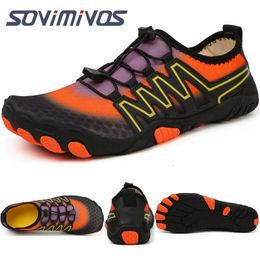 Unisex Swimming Water Shoes Men Barefoot Outdoor Beach Sandals Upstream Aqua Shoes Plus Size Nonslip River Sea Diving Sneakers 240129