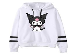 Kuromi Anime Onegai My Melody Merch Hoodies Pocketless Parallel Bars Sleeve Sweatshirt Woman Man Clothes8421152