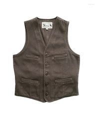 Men's Jackets Amekaji Wear Clothes Vest Slim American Retro Good Quality