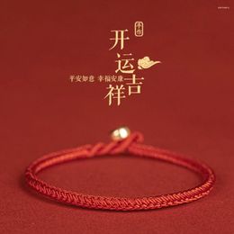 Charm Bracelets Handmade Tibetan Lucky Red String For Womens Braided Buddhist Kabbalah Protection Friendship Mens Gifts