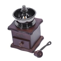 Manual Coffee Grinder Hand Beans Grinding Machine Burr Mill Manual Bean Grinder Roasters268b