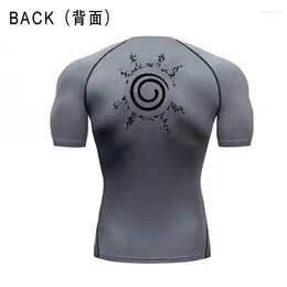 Men's T Shirts Anime Compression Tshirt Men Sportwear Fitness Sport Running Tight Gym TShirts Athletic Quick Dry Summer Tops Tee