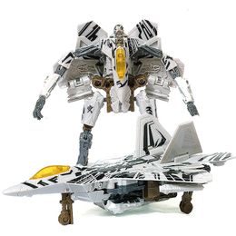 HZX H606 G1 Transformation Action Figure Toy Starscream Model 18cm ABS Movable Joints Statue Deformation Car Robot NO BOX 240130