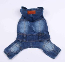 Dog Jean Jumpsuit Pants Denim Pet Puppy Coat Jacket SpringSummer Clothes Apparel 6 sizes6E7E4609253