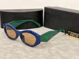 2024 Top Rimless glasses sunglasses polaroid lens designer womens Mens Goggle senior Eyewear For Women eyeglasses frame Vintage Metal Sun Glasses 6078 With Box
