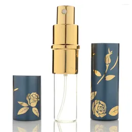 Storage Bottles 10ml Portable Mini Refillable Perfume Spray Bottle With Scent Pump Metal Aluminium Empty Cosmetic Container Atomizer