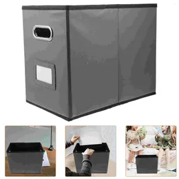 Household Storage Box Tabletop Organiser File Double Handles Makeup Case