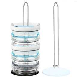 Kitchen Storage 2 Pcs Tumbler Stackable Lid Rack Cup Organizer Stand For Lids Tabletop Mug Holder Vertical Water Bottle