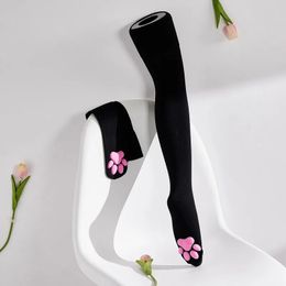 Gothic Lolita Thigh High Sock Harajuku Stockings Female Lingerie 3D Cat Claw Long Socks Sexy Compression Fall 240130