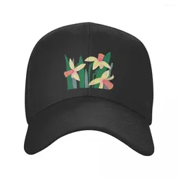 Ball Caps Spring Fiery Daffodils With Ladybugs Baseball Cap Custom For Women Men'S