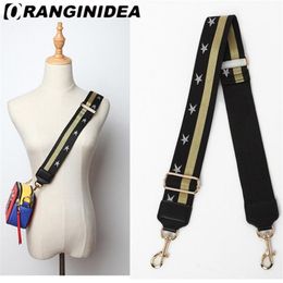 Strap U Shoulder Strap for Bags Canvas Weave Wide Strap Bag Fashion Handbag Crossbody Bag Straps Replacement Belt Accessories CJ19350I