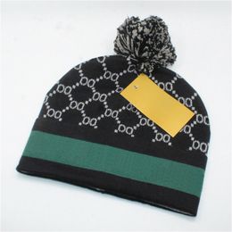 Designer beanie winter hat mens cap trendy warm hat winter new knitted wool hat luxury knitted hat W-3