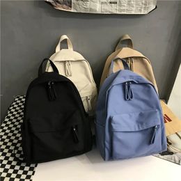 Fashionable backpack canvas womens backpack anti-theft shoulder bag new school bag teenage girl school backpack 240202