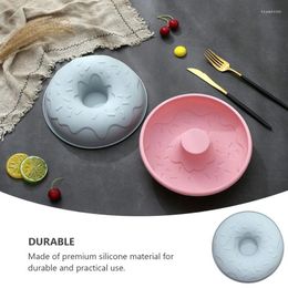 Baking Moulds Air Fryer Pan Doughnut Mold DIY Silicone Donut Casting Kitchen Tray Temperature Resistant Non-Stick Supplies