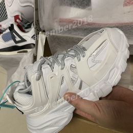 Triple S Track 3.0 Women Luxury Casual Shoes Grey Orange Green Black Shiragiku White Pink Blue Size 36-45 Mens Paris Sneakers shoe 36-45 R202