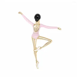 Brooches Enamel Dance Ballet Girl For Women 2 Colours Available Fashion Lady Pin Wedding Accessories