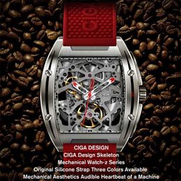 Original XIAOMIYOUPIN CIGA Watch Z Series Watch Barrel Type Double-Sided Automatic Skeleton Mechanical Men's Waterproof Watch285x