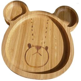 Plates Cute Bear Pan Plate Fruit Dishes Saucer Dessert Dinner Tableware Bread Tray Home Decoration Restaurant