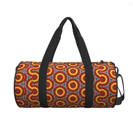 Duffel Bags Fire Flower Travel Bag 3D Floral Casual Gym Couple Printed Large Cute Sports Fitness BagsOutdoor Handbags