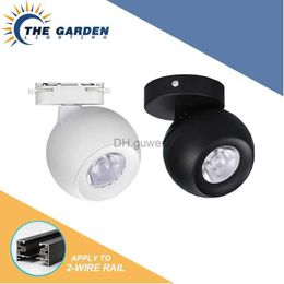 Track Lights LED Track Light COB Spherical Track Spotlight Store Clothing Store Surface Mounted Downlight Commercial Lighting Downlight YQ240124