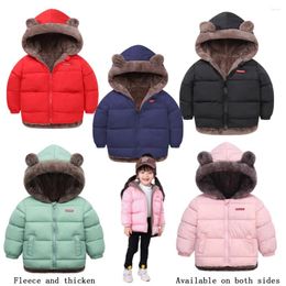 Jackets Children's Coat Clothing Cotton Clothes For Boys And Girls Down With Thick Short Zipper Jacket Baby