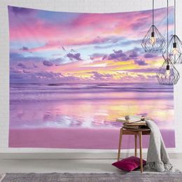 Tapestries Room Decor Pink Kawaii Wall Hanging Tapestry Backdrop Cloth Living Bedroom Blanket Yoga Mat Carpet Beach Towel