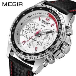 MEGIR Military Watch Men Relogio Masculino Fashion Luminous Army Watches Clock Hour Waterproof Men Wrist Watch xfcs 1010 X0524307v