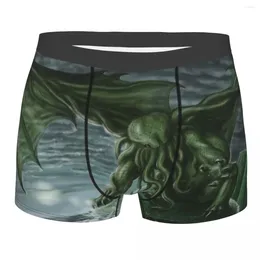 Underpants Man Cthulhu Mythos Underwear Octopus Old Spaper Mysticism Boxer Briefs Shorts Panties Male Soft S-XXL