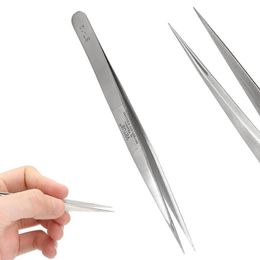 Styles Practical Tweezers For Watches Glasses Jewelry Repair Tool Extra Fine Point Extension Stainless Steel Accessories Tools & K1687