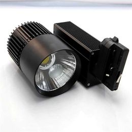 Track Lights 1PCS 4Wires 3Phase 30W 40W 50W COB LED Track Light Track Rail LED Spot Light Clothing Store Lights Industrial Lighting Wall Lamp YQ240124