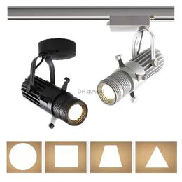 Track Lights 20W Graphics Cut Light 5W 10W 15W LED track Spotlights Adjustable Square Shape Painting Lamp for Museum Art Gallery Church YQ240124