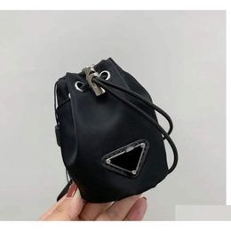 2021 New Luxury Womens Key Ring Mobile Phone Bag Crossbar Mini Long Chain Shoder Strap Messenger Dstring Classic Handbag Barrel Drop Dh9Se