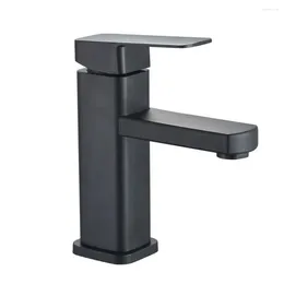 Bathroom Sink Faucets Basin Faucet 304 Stainless Steel Black Single Cold Kitchen Replacement Accessories