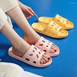 Slippers SALE Men And Women Indoor Bathroom Casual Hollow Out Water Leakage Fashion Flat Shoes Home Black Couples