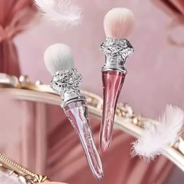 Swan Ballet Blush Wool Brush Mineral Powder Bronzer Contour Makeup Brushes By Flower Knows 240124