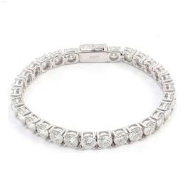 Factory Wholesale 925 Silver Jewellery Custom or Gra Vvs Moissanite Diamond Tennis Chain Men Bracelets 5mm 6/7/8 Inches Bracelet