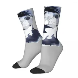 Men's Socks Men Women Gojo And Kenjaku Funny Happy Jujutsu Fans Novelty Merchandise Middle Tube Suprise Gift Idea