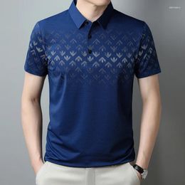 Men's Polos 2024 Arrival Summer Polo Shirt For Men Short Sleeve Funny Graphic Printed Male Korean Style Clothes