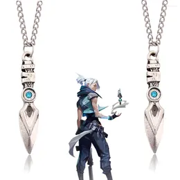 Pendant Necklaces Game Valorant Necklace JeCosplay Unisex Blade Storm Knife Choker Fashion Jewelry Accessories Toy Gifts