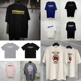 Men's T-Shirts Vetements and Still No Date Fashion T Shirt Men 11 World Vetements Women Cotton Tees VTM Vintage Short Sleeve F9