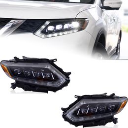 LED Headlight for Nissan X-trail 2014 Rouge Orignal Design Headlights Assembly DRL Turn Signal Lights Accessory