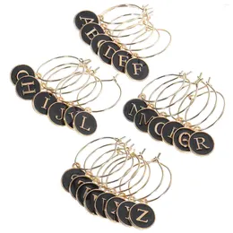 Garden Decorations 26 Pcs DIY Accessories Pendant Beverages Zinc Alloy Charms Rings