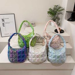 Shoulder Bags New Korean cloud bag with and lightweight down puff bag underarm single shoulder womens bagH2422