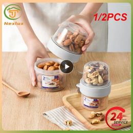 Dinnerware 1/2PCS Breakfast Oatmeal Cereal Nut Yogurt Salad Cup Seal Container Set With Fork Sauce Lid Bento Tuppers Food Taper Bowl